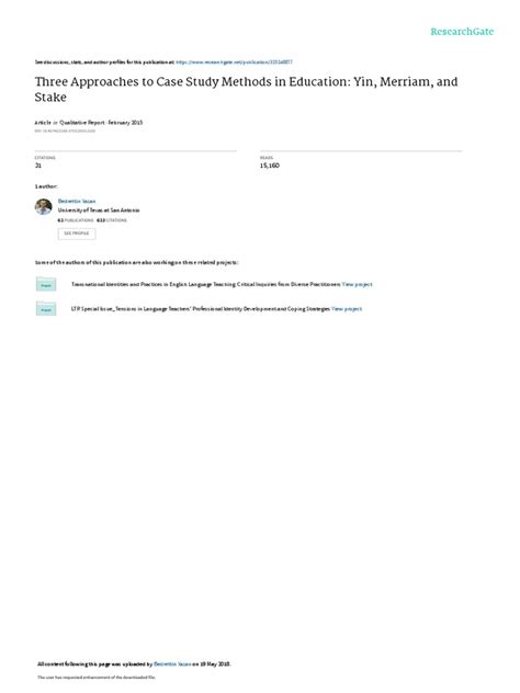 stake qualitative case studies pdf|(PDF) Three Approaches to Case Study Methods in.